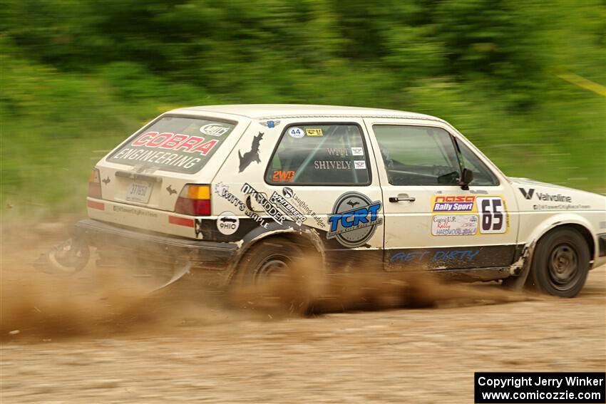 Heath Shively / Shanti Witt VW Golf on SS3, Woodtick Hollow.