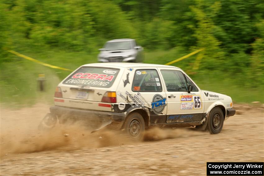 Heath Shively / Shanti Witt VW Golf on SS3, Woodtick Hollow.