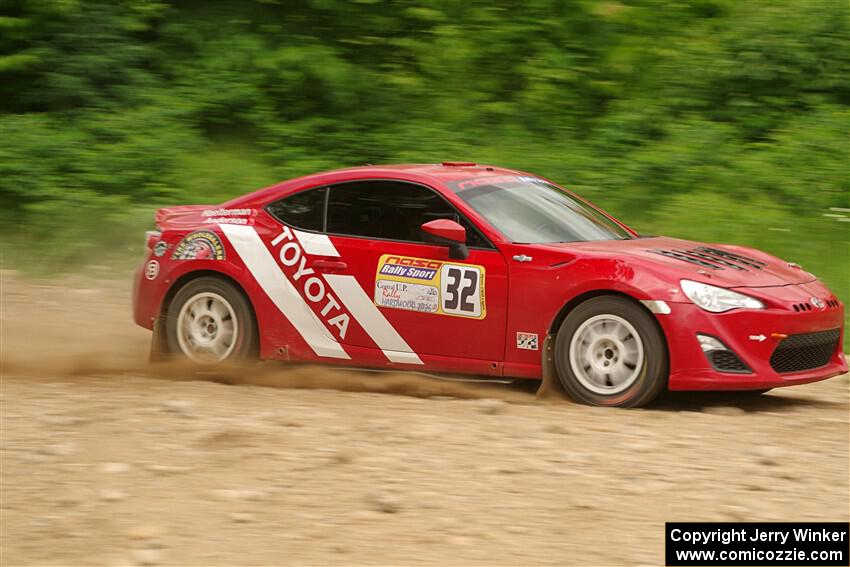 Eric Anderson / Taylor Haelterman Toyota FR-S on SS3, Woodtick Hollow.