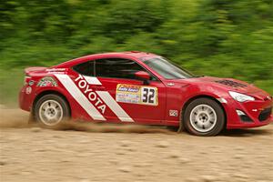 Eric Anderson / Taylor Haelterman Toyota FR-S on SS3, Woodtick Hollow.