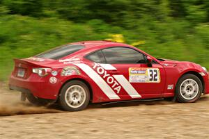 Eric Anderson / Taylor Haelterman Toyota FR-S on SS3, Woodtick Hollow.