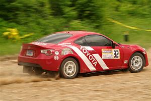 Eric Anderson / Taylor Haelterman Toyota FR-S on SS3, Woodtick Hollow.