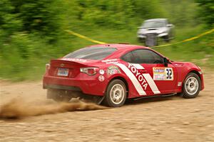 Eric Anderson / Taylor Haelterman Toyota FR-S on SS3, Woodtick Hollow.
