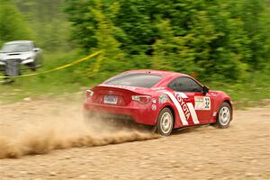 Eric Anderson / Taylor Haelterman Toyota FR-S on SS3, Woodtick Hollow.
