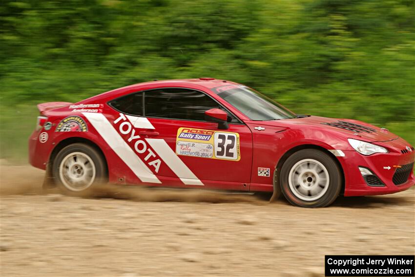 Eric Anderson / Taylor Haelterman Toyota FR-S on SS3, Woodtick Hollow.