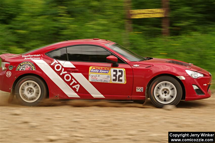 Eric Anderson / Taylor Haelterman Toyota FR-S on SS3, Woodtick Hollow.
