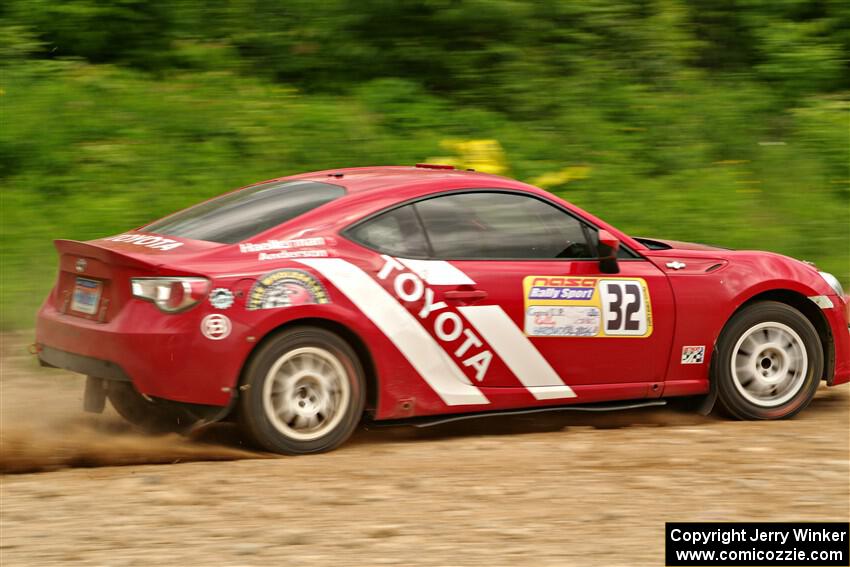 Eric Anderson / Taylor Haelterman Toyota FR-S on SS3, Woodtick Hollow.