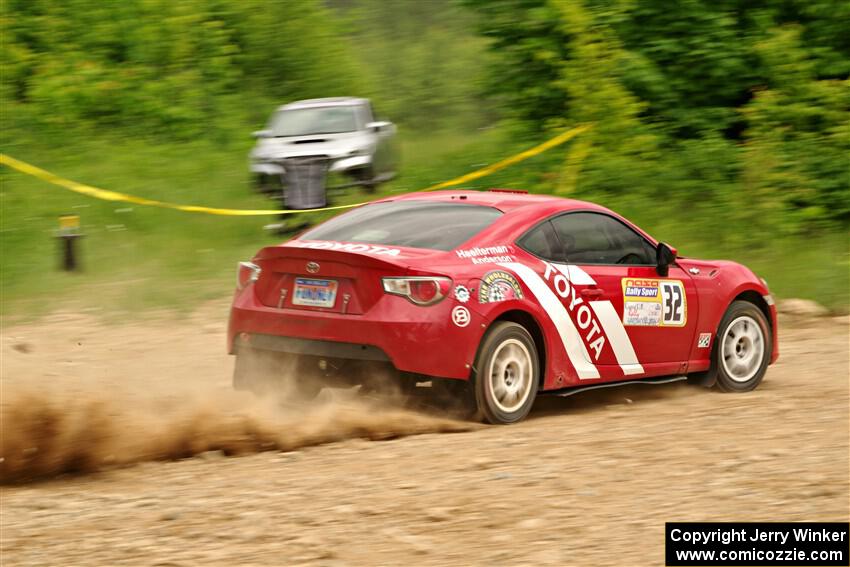 Eric Anderson / Taylor Haelterman Toyota FR-S on SS3, Woodtick Hollow.