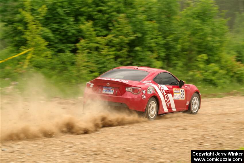 Eric Anderson / Taylor Haelterman Toyota FR-S on SS3, Woodtick Hollow.