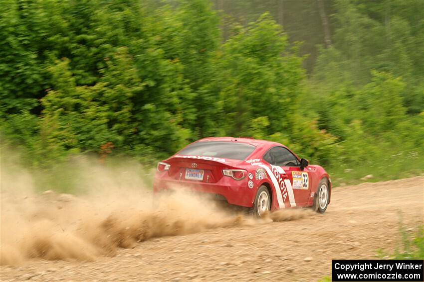 Eric Anderson / Taylor Haelterman Toyota FR-S on SS3, Woodtick Hollow.