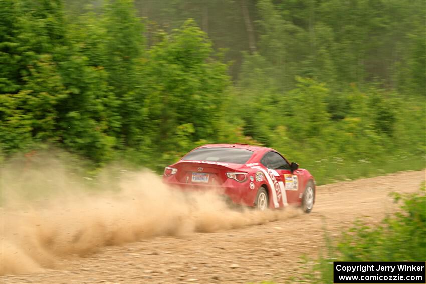Eric Anderson / Taylor Haelterman Toyota FR-S on SS3, Woodtick Hollow.