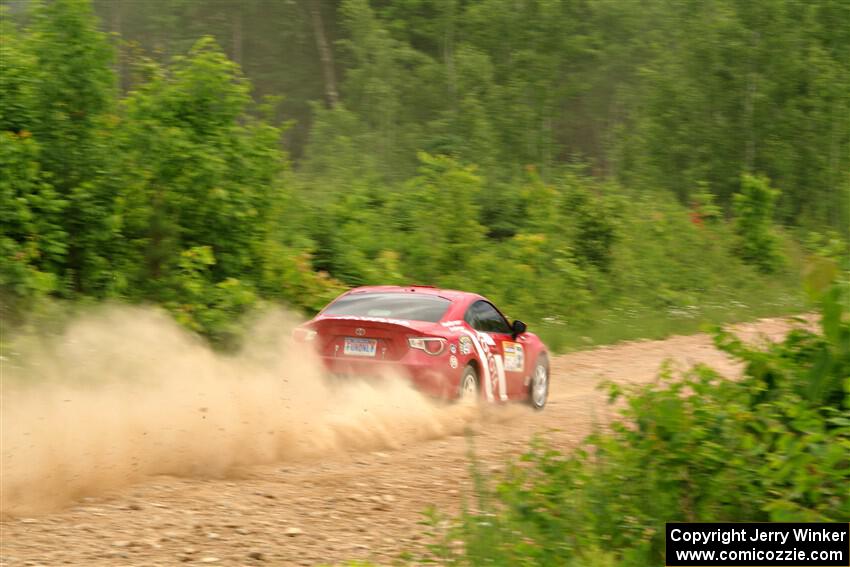 Eric Anderson / Taylor Haelterman Toyota FR-S on SS3, Woodtick Hollow.