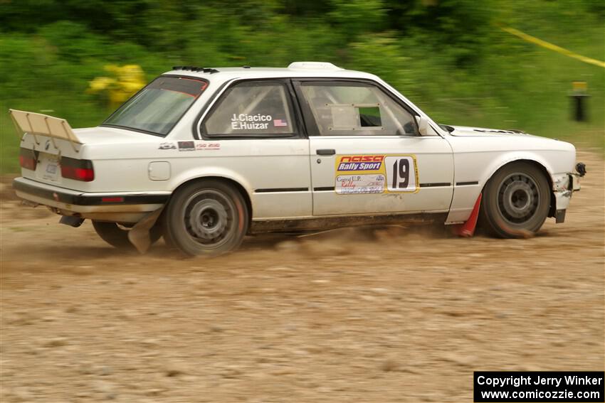 Elena Huizar / Julienne Ciacico BMW 325i on SS3, Woodtick Hollow.