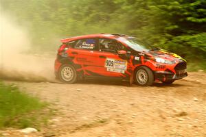 Nikhil Thakur / Brandon Pace Ford Fiesta ST on SS3, Woodtick Hollow.