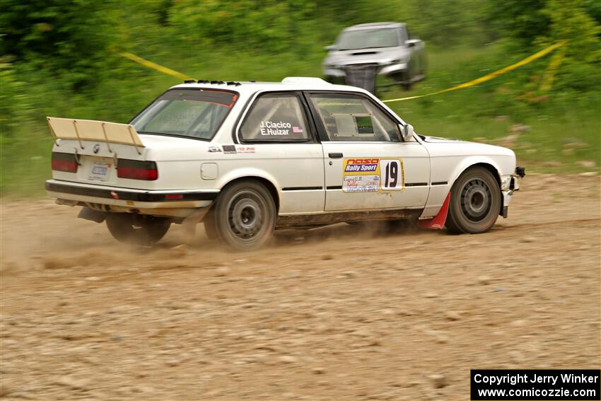 Elena Huizar / Julienne Ciacico BMW 325i on SS3, Woodtick Hollow.