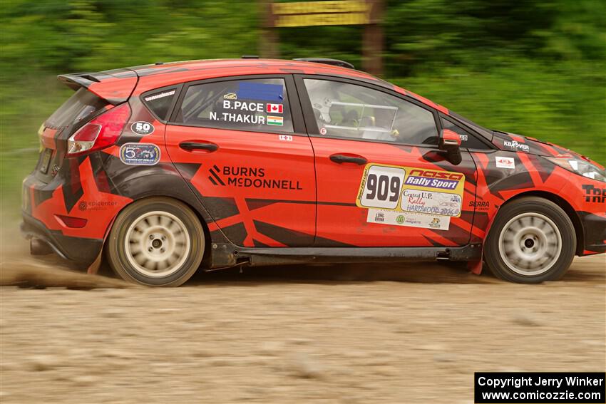 Nikhil Thakur / Brandon Pace Ford Fiesta ST on SS3, Woodtick Hollow.