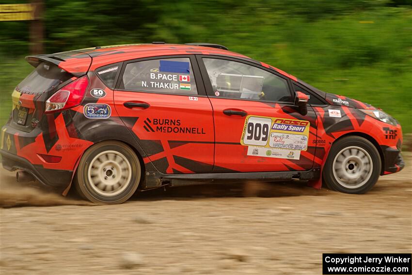 Nikhil Thakur / Brandon Pace Ford Fiesta ST on SS3, Woodtick Hollow.