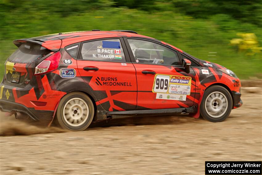 Nikhil Thakur / Brandon Pace Ford Fiesta ST on SS3, Woodtick Hollow.