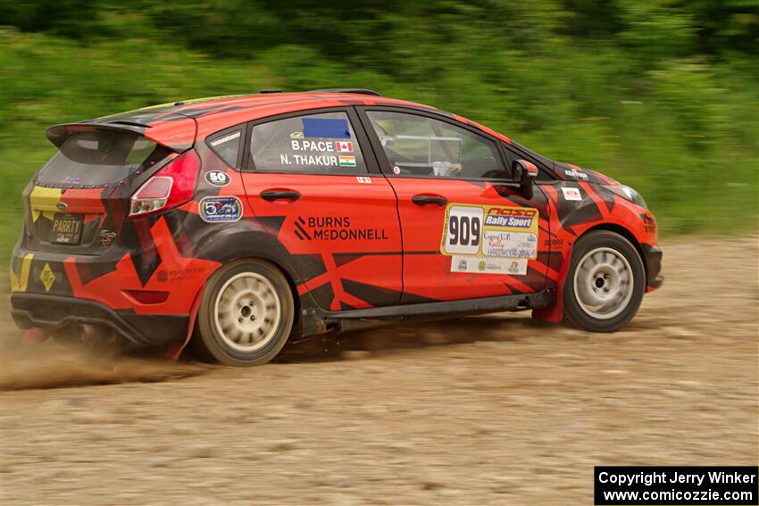Nikhil Thakur / Brandon Pace Ford Fiesta ST on SS3, Woodtick Hollow.