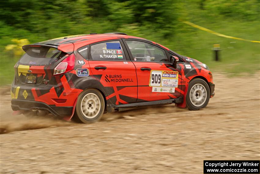 Nikhil Thakur / Brandon Pace Ford Fiesta ST on SS3, Woodtick Hollow.
