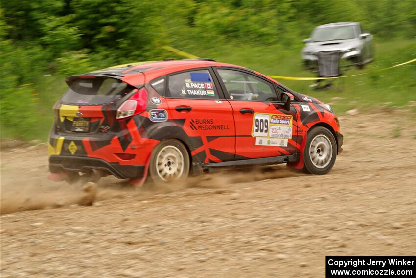 Nikhil Thakur / Brandon Pace Ford Fiesta ST on SS3, Woodtick Hollow.