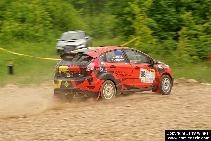 Nikhil Thakur / Brandon Pace Ford Fiesta ST on SS3, Woodtick Hollow.