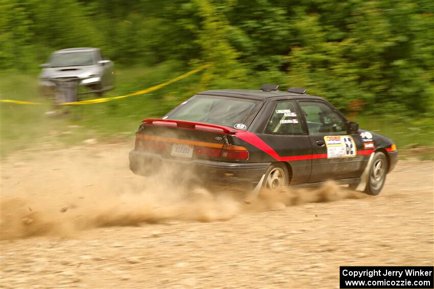 Joe Boburka / Elizabeth Unglenieks-Ploeg Ford Escort on SS3, Woodtick Hollow.