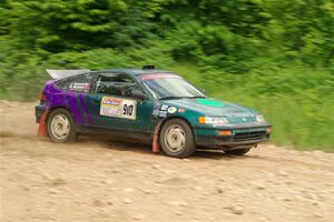 Maegan Burkart / Joanna Seaman Honda CRX Si on SS3, Woodtick Hollow.