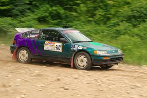 Maegan Burkart / Joanna Seaman Honda CRX Si on SS3, Woodtick Hollow.