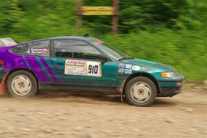 Maegan Burkart / Joanna Seaman Honda CRX Si on SS3, Woodtick Hollow.