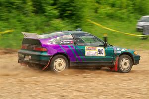 Maegan Burkart / Joanna Seaman Honda CRX Si on SS3, Woodtick Hollow.