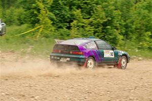 Maegan Burkart / Joanna Seaman Honda CRX Si on SS3, Woodtick Hollow.
