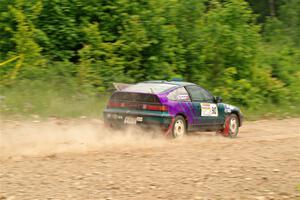 Maegan Burkart / Joanna Seaman Honda CRX Si on SS3, Woodtick Hollow.