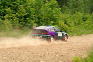 Maegan Burkart / Joanna Seaman Honda CRX Si on SS3, Woodtick Hollow.