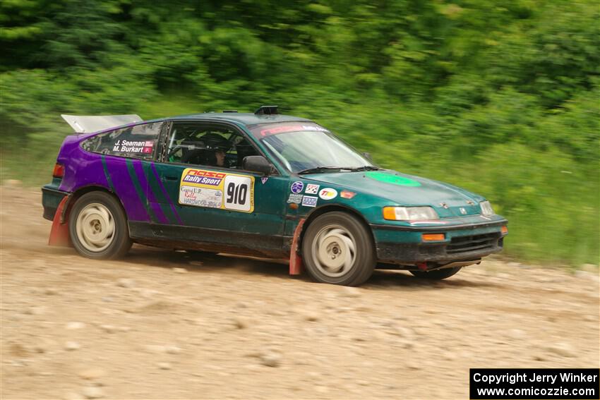 Maegan Burkart / Joanna Seaman Honda CRX Si on SS3, Woodtick Hollow.