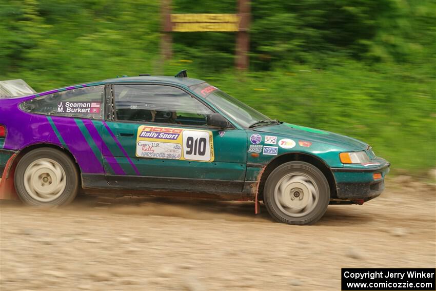 Maegan Burkart / Joanna Seaman Honda CRX Si on SS3, Woodtick Hollow.
