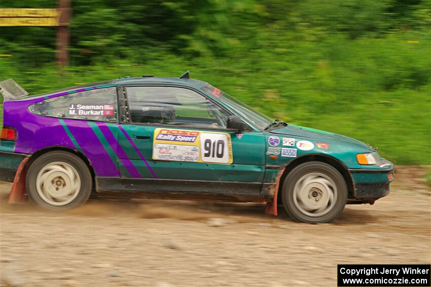 Maegan Burkart / Joanna Seaman Honda CRX Si on SS3, Woodtick Hollow.