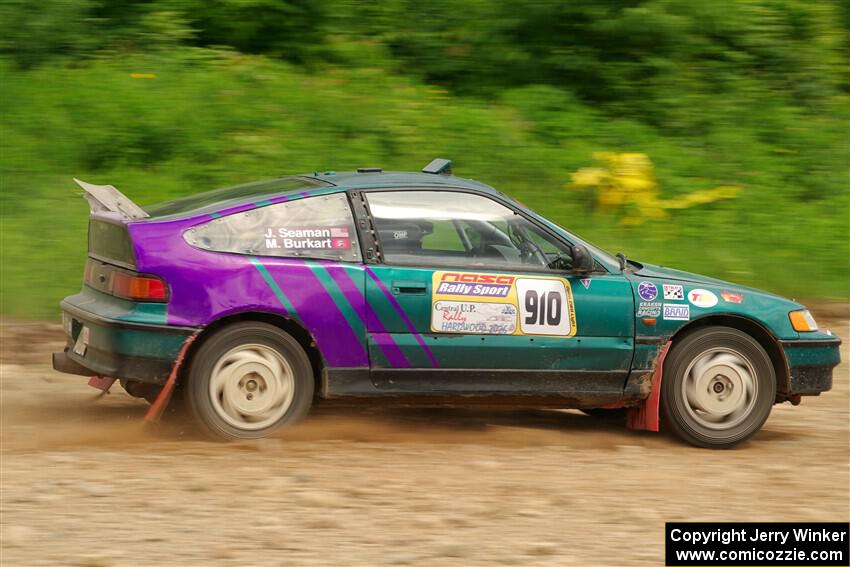 Maegan Burkart / Joanna Seaman Honda CRX Si on SS3, Woodtick Hollow.