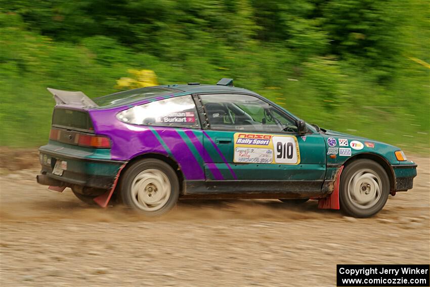 Maegan Burkart / Joanna Seaman Honda CRX Si on SS3, Woodtick Hollow.