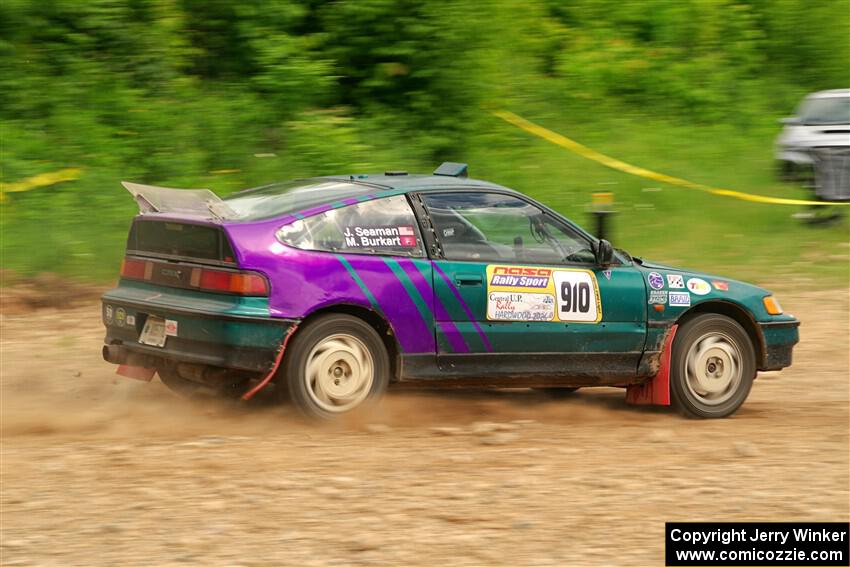 Maegan Burkart / Joanna Seaman Honda CRX Si on SS3, Woodtick Hollow.
