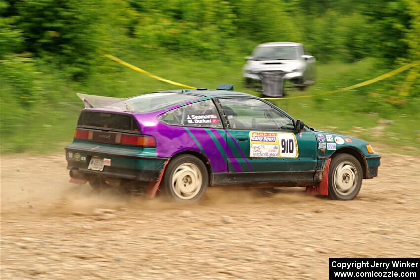 Maegan Burkart / Joanna Seaman Honda CRX Si on SS3, Woodtick Hollow.