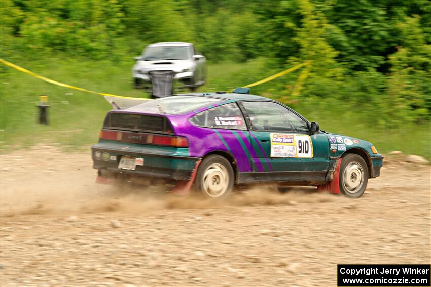 Maegan Burkart / Joanna Seaman Honda CRX Si on SS3, Woodtick Hollow.