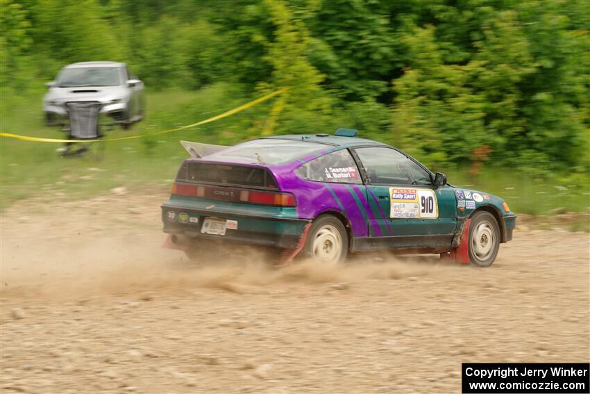 Maegan Burkart / Joanna Seaman Honda CRX Si on SS3, Woodtick Hollow.