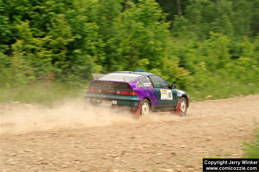 Maegan Burkart / Joanna Seaman Honda CRX Si on SS3, Woodtick Hollow.