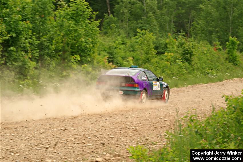 Maegan Burkart / Joanna Seaman Honda CRX Si on SS3, Woodtick Hollow.