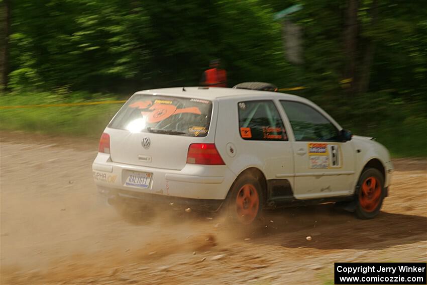 John Gusmano / Zack Goldstein VW GTI on SS4, Hollow Woodtick.