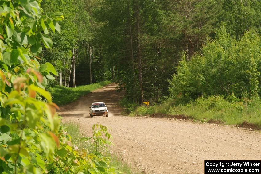 Heath Shively / Shanti Witt VW Golf on SS4, Hollow Woodtick.