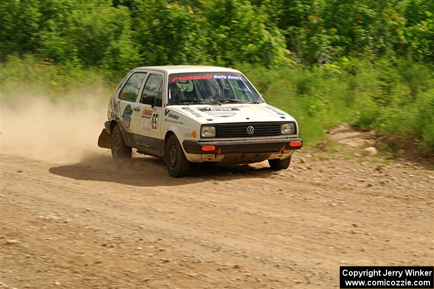 Heath Shively / Shanti Witt VW Golf on SS4, Hollow Woodtick.
