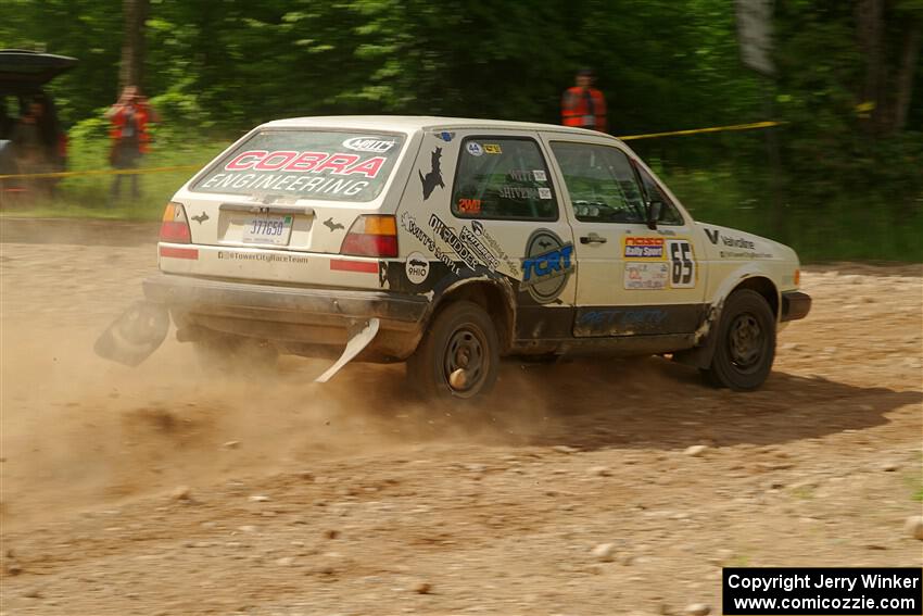 Heath Shively / Shanti Witt VW Golf on SS4, Hollow Woodtick.