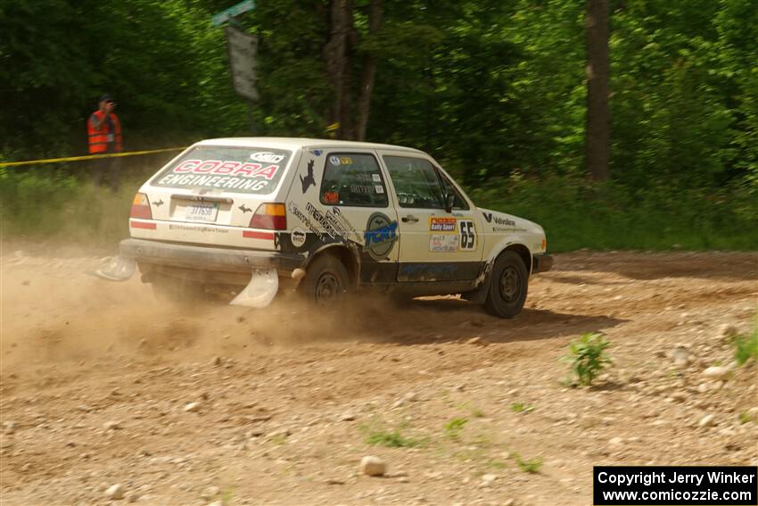 Heath Shively / Shanti Witt VW Golf on SS4, Hollow Woodtick.
